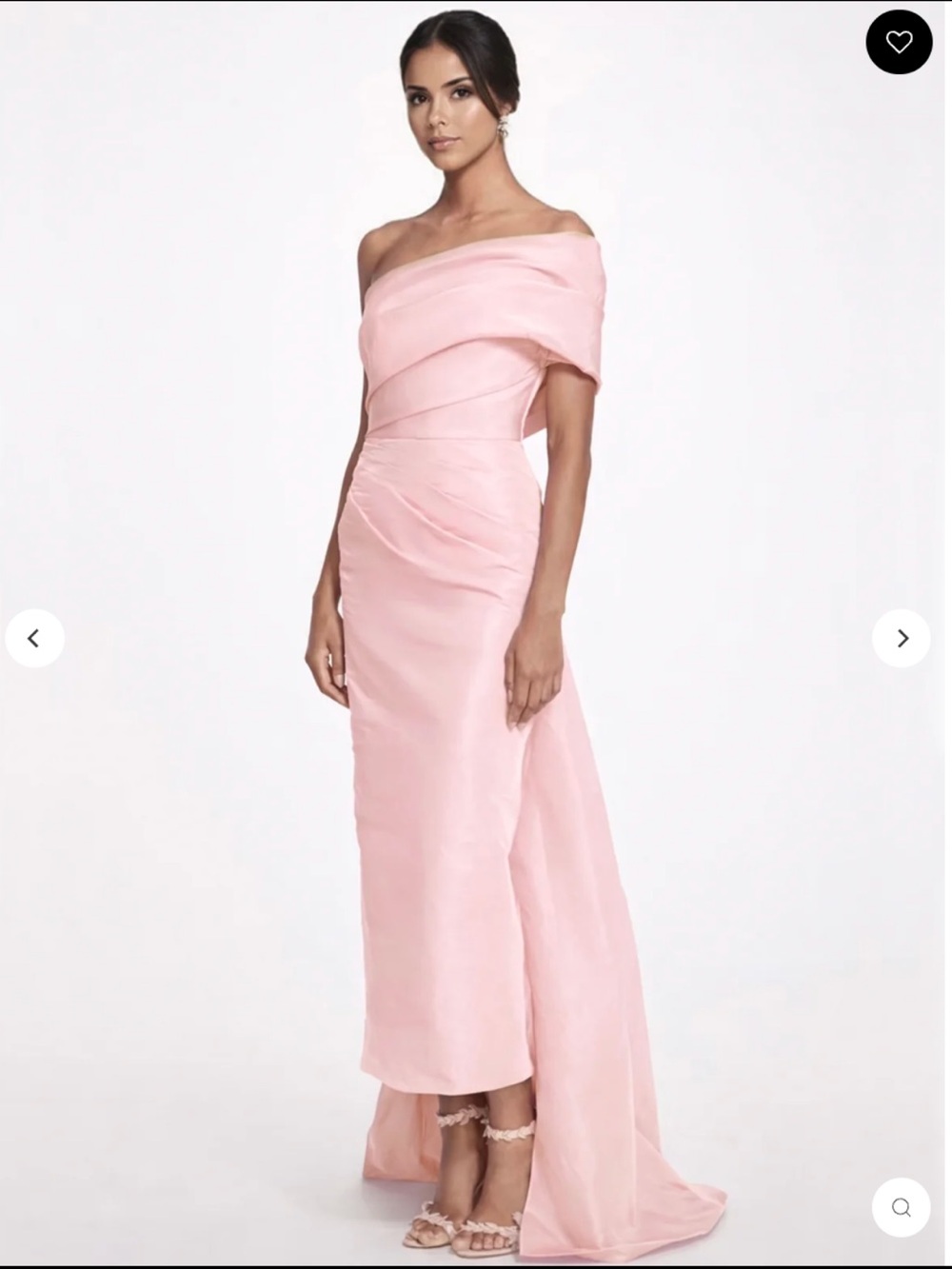 Off-Shoulder Pink Evening Gown NEW 12